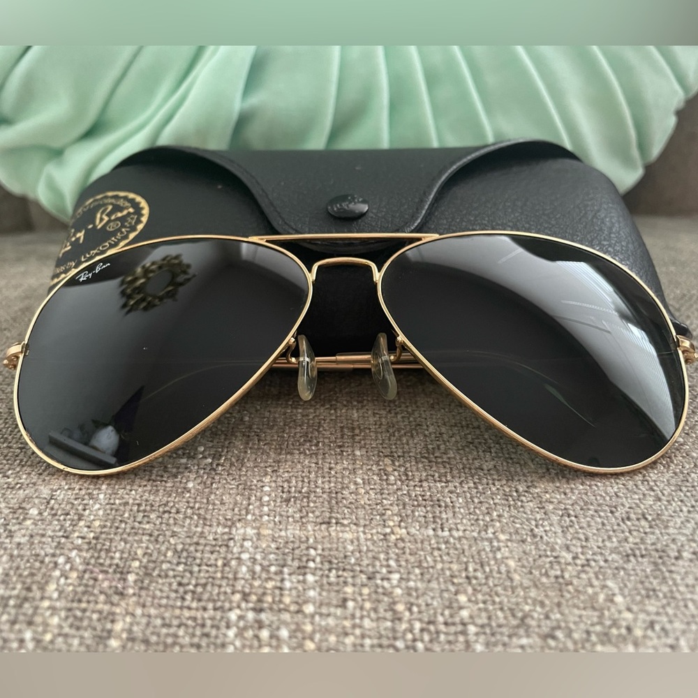 Ray-Ban gold wire sunglasses